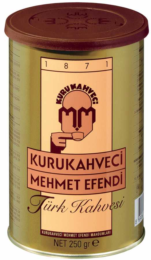 Kurukahveci Mehmet Efendi Türk Kahvesi 250 gr Kahveler Turuncu Ofis